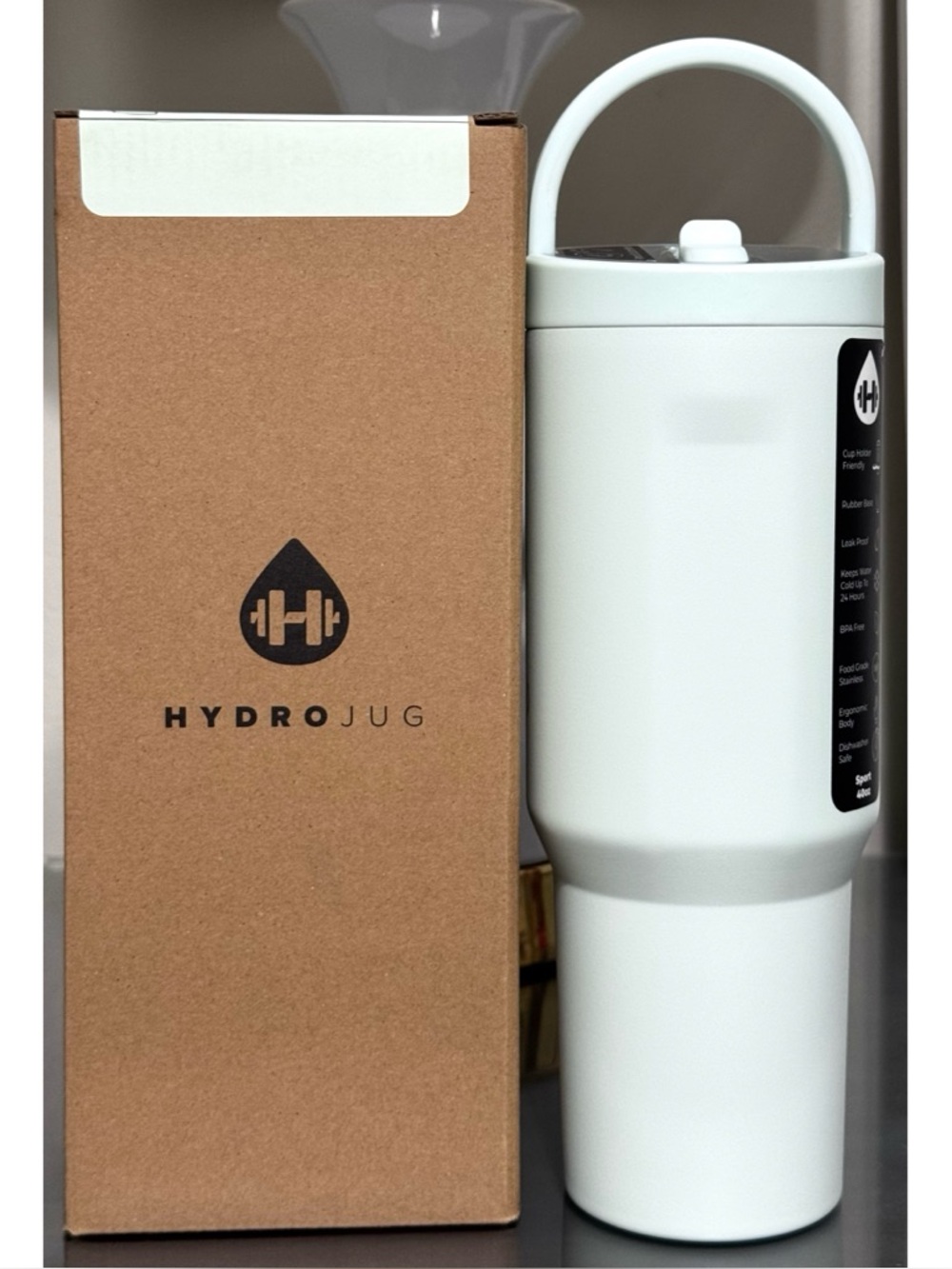 HydroJug 40oz Sport Water Bottle, BERYL